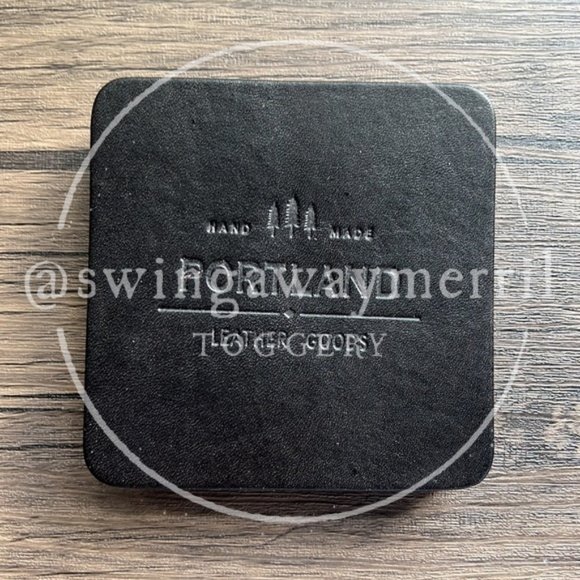 Portland Leather Other - NEW Portland Leather Goods Brown Leather Coasters!